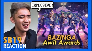 PINOY REACTS to SB19 - Bazinga Performance on Awit Awards