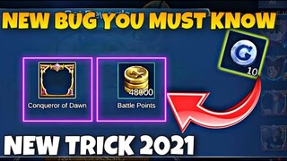 NEW BUG MOBILE LEGENDS? FREE BATTLE POINTS MOBILE LEGENDS 2021 - NEW EVENT ML 2021