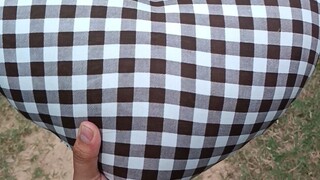 หมอนหัวใจลายสก๊อต ใช้ผ้าคอทตอนสก๊อต กันไรฝุ่น,ผ้าหนานุ่ม จัดส่งทั่วไทย