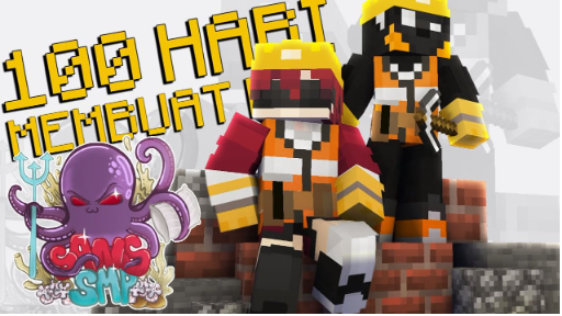 100 HARI  di Minecraft Membuat MAP SANS SMP! ft @MoenD - SANS S5