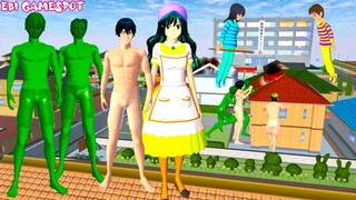 Yuta Mio Takagi VS Buta Ijo Huluk Di Atas Atap | Sakura School Simulator @Ebi Gamespot