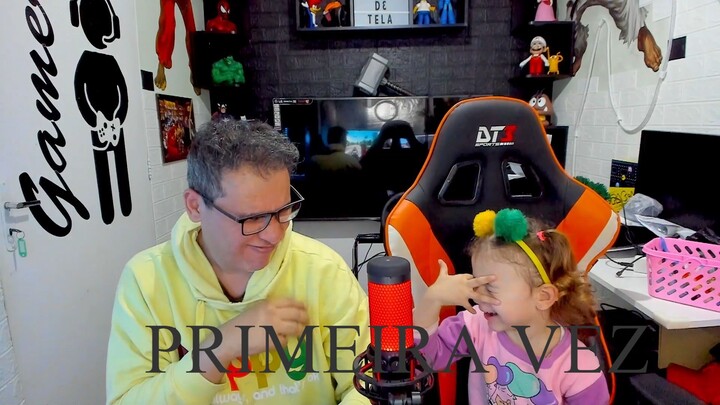 REAÇÃO DA MINHA FILHA JOGANDO PELA PRIMEIRA VEZ
