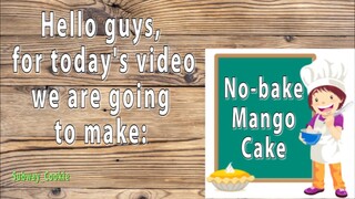 no bake mango cake😳😳🤤