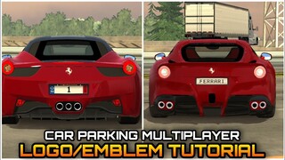 Ferrari Logo/Emblem Tutorial in Car Parking Multiplayer  | Easy Realistic Tutorial