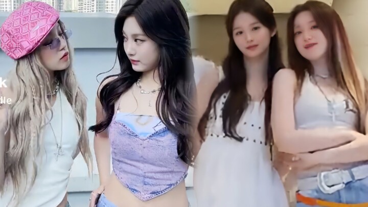 يو تشي + نينغ نينغ ➡ يي شو + شيوي ين تحدي كويين كارد! لصق الجمال معًا!