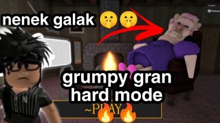 LARI DARI KEJARAN NENEK GALAK - GAMEPLAY GRUMPY GRAN [ SCARY OBBY HARD MODE ] - ROBLOX INDONESIA