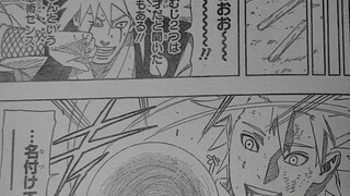 Advance picture of Minato Gaiden: Minato and Jiraiya develop the Rasengan, Kishimoto's drawing skill