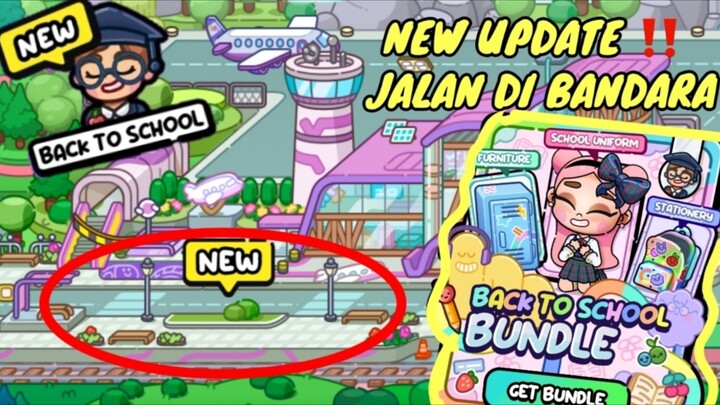 AIRPORT STREET UPDATE‼️ ADA LOKASI JALAN BARU & NEW ITEM BACK TO SCHOOL 🧑‍🎓#nuriagame #bestofbest