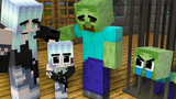 Monster School Poor Brother Zombie ปกป้อง Little Sister - Sad Story - Minecraft Animation