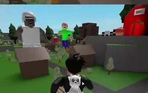 คนยักษ์ทำลายเมือง กินบ้านกินรถถัง เกม Roblox