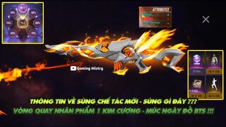 FREE FIRE | CHI TIẾT SÚNG CHẾ TÁC VÒNG QUAY TIẾP THEO - VÒNG QUAY NHÂN PHẨM 1 KIM CƯƠNG LẤY ĐỒ BTS