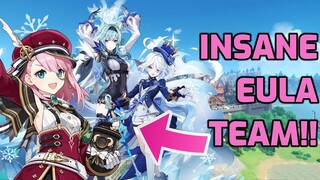 Eula became a MONSTER with Furina and Charlotte! | Genshin Impact