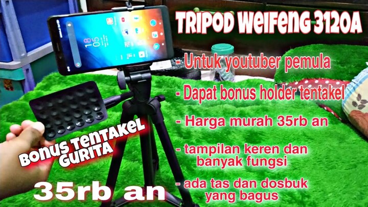 unboxing!!! Rekomendasi Tripod untuk youtuber pemula / Tripod Weifeng 3120A