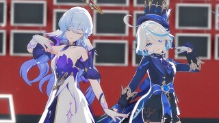 知更鸟和芙宁娜贴贴~愛包ダンスホール