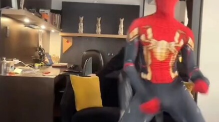 Spider-Man Shows Off His Dance Moves to His Friends