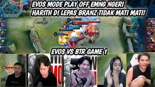 EVOS MODE PLAY OFF MEMANG NGERI! HARITH DI LEPAS ! REAKSI STREAMER EVOS GLORY VS BTR MPL S13