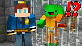 Why JJ Policeman PUT Mikey in a PRISON? Jailbreak in Minecraft - Maizen