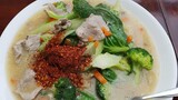 ราดหน้าหมูใส่บล็อกโคลี่ง่ายๆ Noodles  With Pork in Gravy Sauce