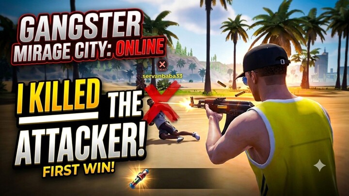 I narrowly escaped the attacker. 😡 - Gangster Mirage City: Online 🌆