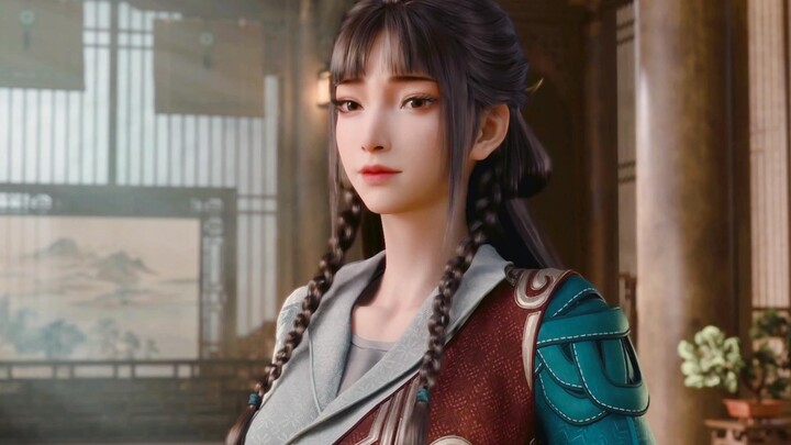Li Yingning was caught sneaking a peek at Han Li and quickly pulled back—she looks so cute doing tha