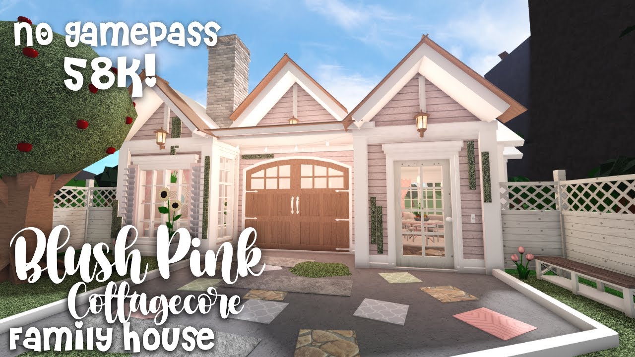 Bloxburg - Bright Summer Mansion Speedbuild (exterior)