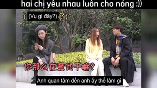 hai chị iu nhau đi em ship 😏 #haihuoc