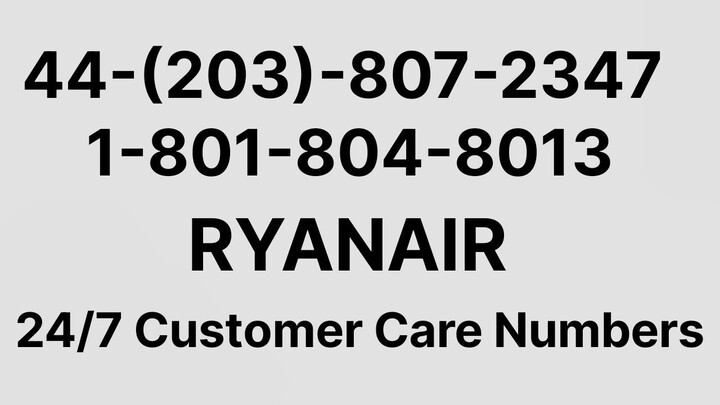 【Full】List® of Ryanair® Customer Service™ UK Contact Numbers: A Step-by-Step Gduie