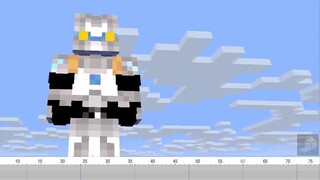 Cara menggunakan Minecraft untuk membuat animasi Ultraman versi MC [Dark Zaki muncul]