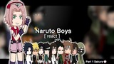 Naruto boys react to Naruto girls | Haruno Sakura🌸 | part 1 | Naruto Shippunden |