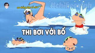 Thi Bơi Với Bố | Shin Cậu Bé Bút Chì | #CHIHEOXINH