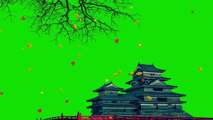 Chinese Ancient Architecture VFX Green Screen Assets Shared
