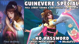 Guinevere Sakura Wishes Special Skin Script No Password | Full Sound & Full Effects | MLBB