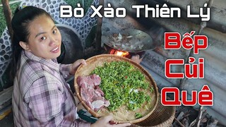 Thịt bò xào bông thiên lý, món này vợ nấu ăn ngon hết ý | Gia Đình Nhỏ #44