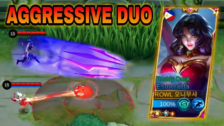 ESMERALDA VS. DYRROTH & KAGURA  THE AGGRESSIVE DUO! | MLBB