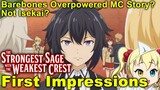 First Impressions: The Strongest Sage with the Weakest Crest (Shikkakumon no Saikyou Kenja)