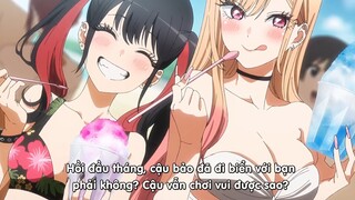 Có ai muốn đi bơi mà không biết bơi không #anime #school time