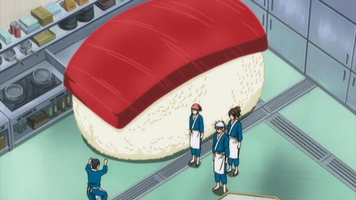 “Bạn phải nhìn Gintama để làm sushi!!”