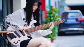 【全世界第一把IBANEZ粉色贝斯】竟然在我手里？！贝斯SLAP SOLO 点弦（pinkhage tmsw bass cover）