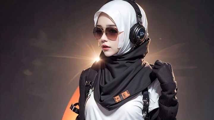 AI Hijab Lookbook, POLICE OUTFIT CH 1