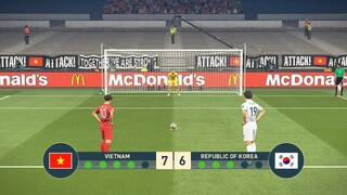 VIETNAM vs KOREA - PENALTY SHOOTOUT - PES19