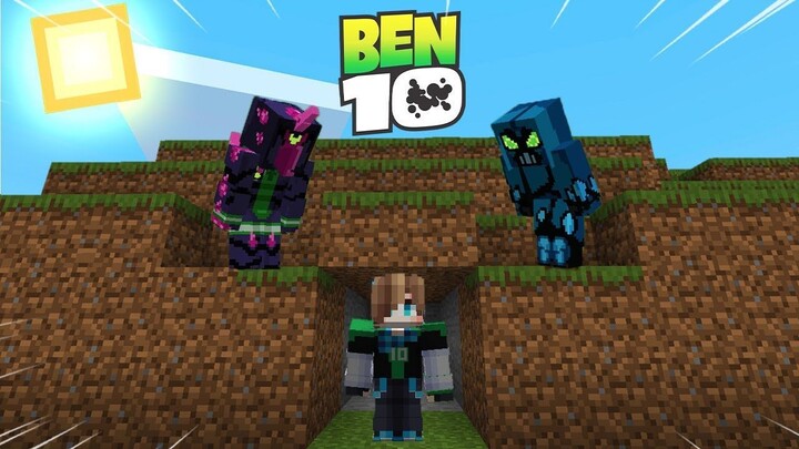 ถ้า!? เราต้องวิ่งหนีจากเอเลี่ยน 2 ตัว ในโลกเบ็นเท็น!! | Minecraft Ben 10 Manhunt