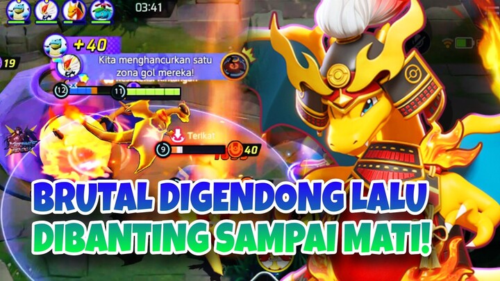 GILA!! DIGENDONG LALU DIBANTING SAMPAI MATI! - Pokemon Unite Moment