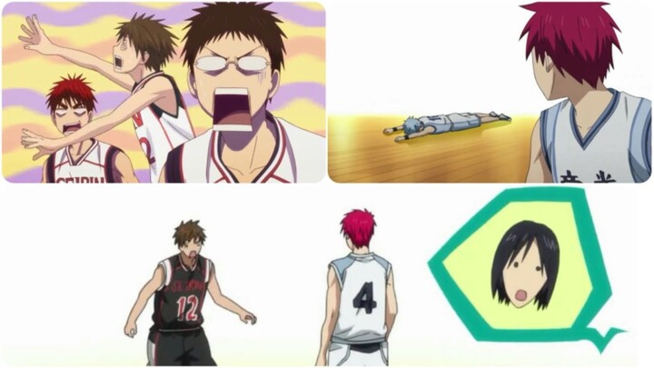 KUROKO NO BASKET | Furihata's First Debut Game Funny Moments