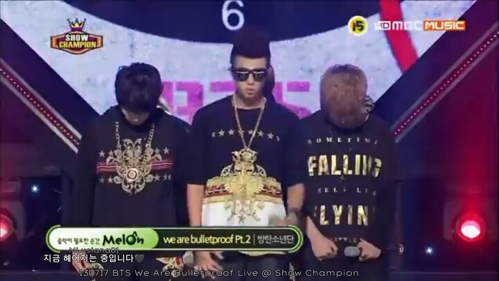 130717 BTS We Are Bulletproof Live @ Show Champion