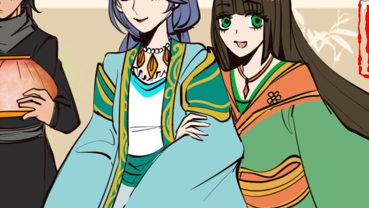[The Daily Life of the Reborn Princess/Handwritten Group Portrait] Looking Back Ten Thousand Years -
