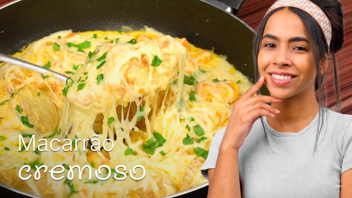 MACARRÃO CREMOSO EM UMA PANELA 🤤