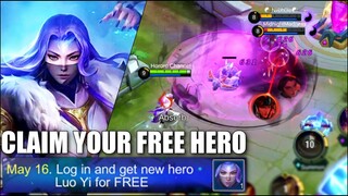 LET'S CLAIM FREE HERO LOU YI! AND HER BUILD IS HERE!