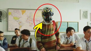 Dahil sa SOBRANG GWAPUHAN, kailangan nyang MAGSOOT ng HELMET upang hindi PAGKAGULUHAN!
