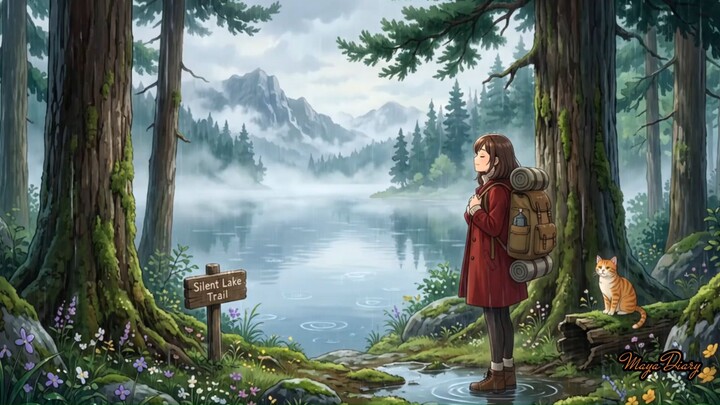 Cozy Rainy Camping  ️  Cozy Anime ASMR
