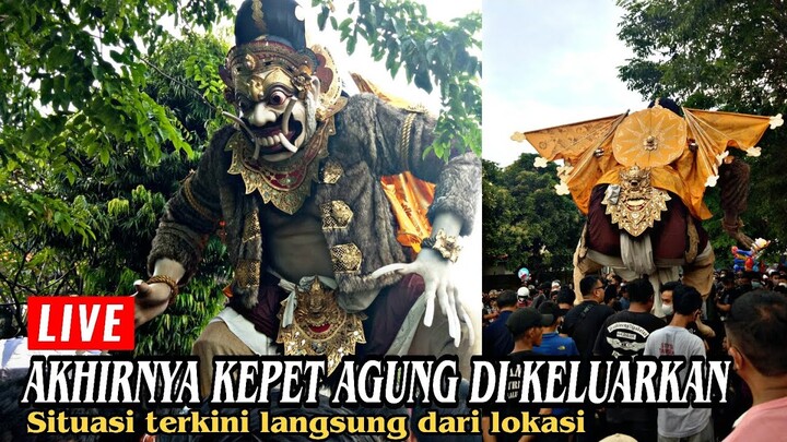 LIVE!! PROSES PEMINDAHAN KEPET AGUNG. PADAT PENGUNJUNG